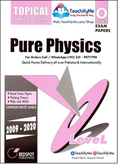 note that the physics topical questions provided here are only for the recent past years (all of them are ONLY from the yearly papers that students usually practice). . O level physics topical questions pdf